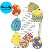 Load image into Gallery viewer, Five Little Easter Chicks - Printed and Made Up Magnetic Board Poem