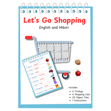 Load image into Gallery viewer, Let's Go Shopping! - Māori and English Printable Memory Game