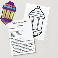 Load image into Gallery viewer, Make A Sun Catcher Lantern Using Laminate Scraps - Printable Craft