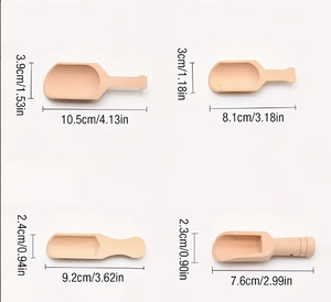 Mini Wooden Scoop Set