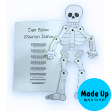 Load image into Gallery viewer, Dem Bones - Skeleton Dance Magnetic Board Song (Made Up)