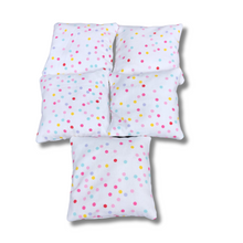 Load image into Gallery viewer, Set Of 5 Polka Dot Bean Bags (For games or cold packs)