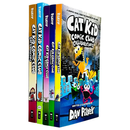 Cat Kid Comic Club Series - Dav Pilkey (Hard Cover)