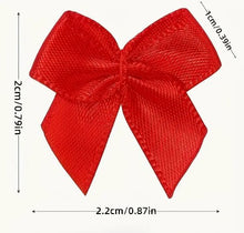 Load image into Gallery viewer, Multicoloured Mini Ribbon Bows - 20pces