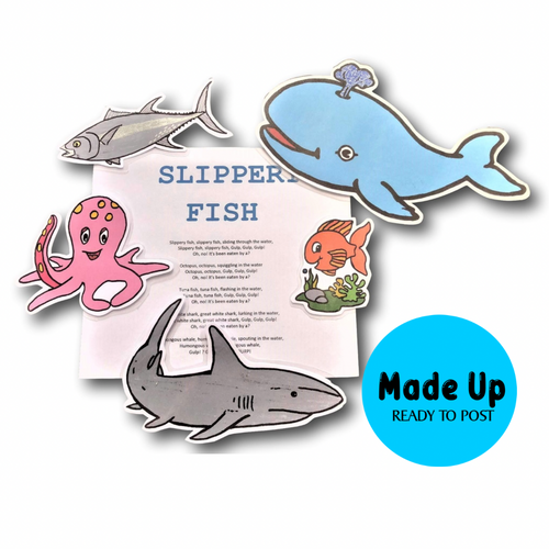 Slippery Fish - Printed Magnetic Board Song