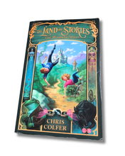 Load image into Gallery viewer, Book cover of 'The Land of Stories: The Wishing Spell' by Chris Colfer available to purchase in New Zealand