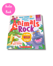 Load image into Gallery viewer, Book cover of 'Animals Rock' with colorful illustrations and Scholastic logo on a white background. Available to purchase in New Zealand