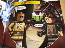 Load image into Gallery viewer, Comic-style illustration of two characters in a spaceship interior with dialogue bubbles.