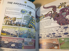 Load image into Gallery viewer, Open book with colorful illustrations and text about sperm cells