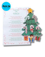 Load image into Gallery viewer, Candy Canes On The Christmas Tree -  Printed and Made Up Magnetic Board Story