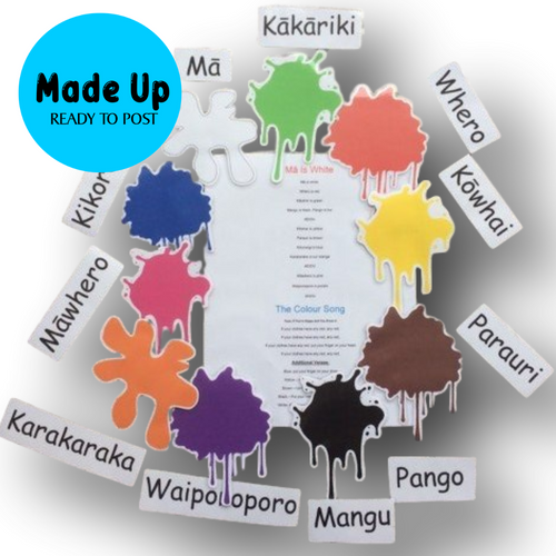 Mā Is White and Others Songs - Printed Magnetic Board Song, Poems and Games