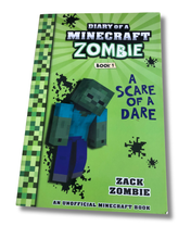 Load image into Gallery viewer, Book titled 'Diary of a Minecraft Zombie' on a white background