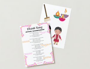 Diwali Song - Printable Board Action Song