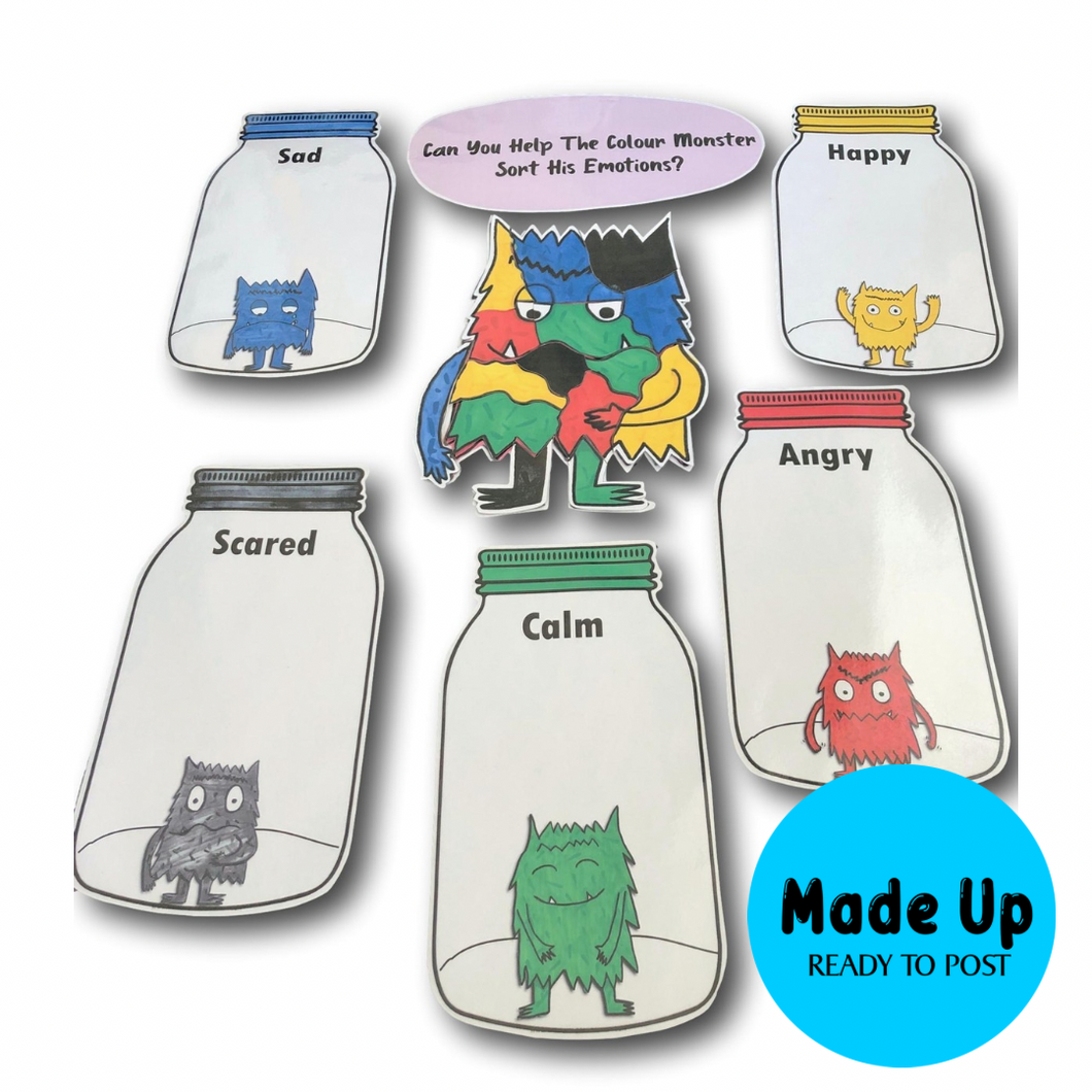 Help The Colour Monster Sort His Emotions - Magnetic Board Game