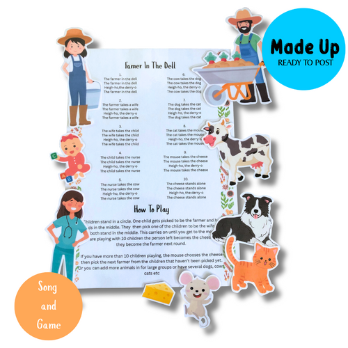 Farmer In The Dell - Magnetic Board Song and Game (Made Up Ready To Post)