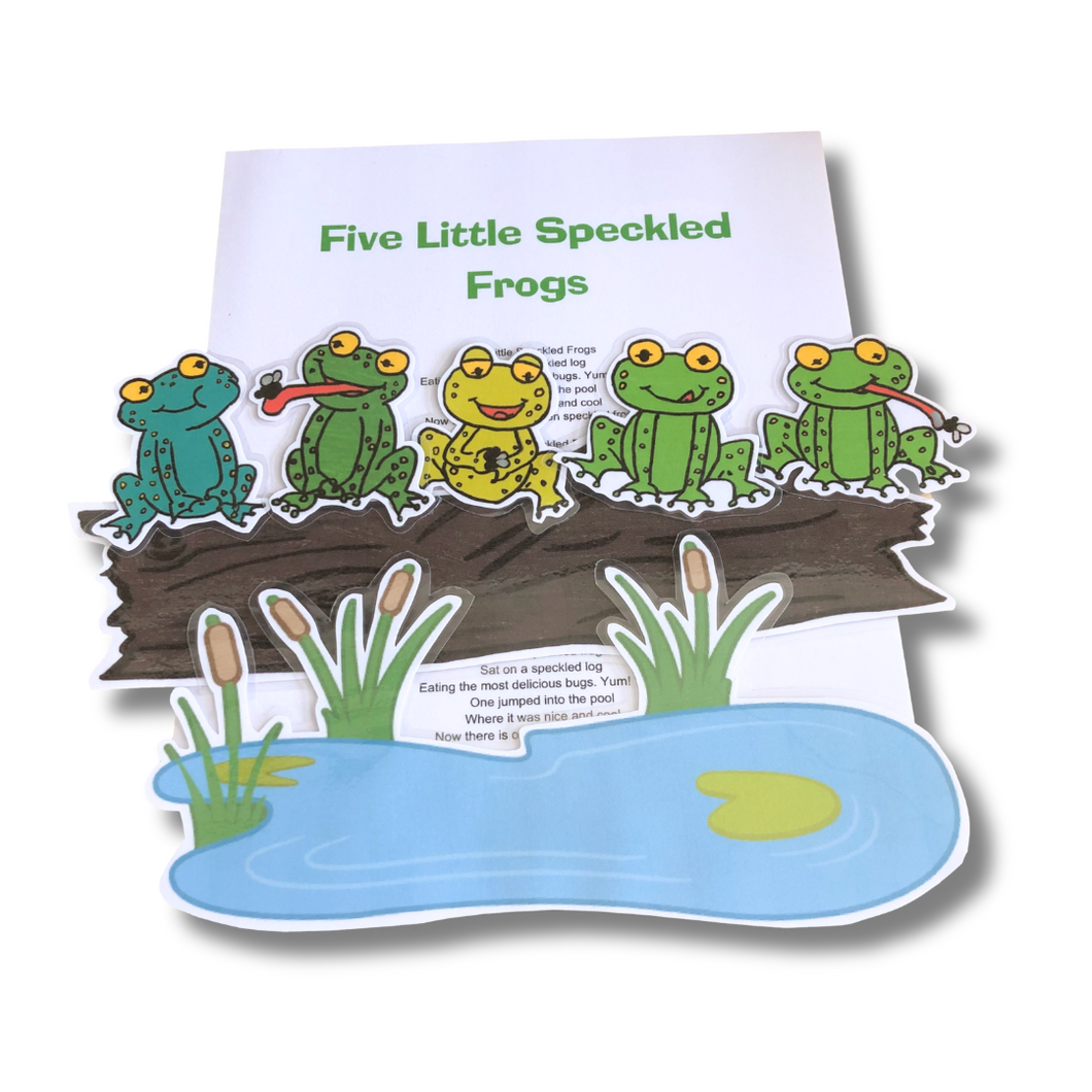 Five Little Speckled Frogs - Digital, Printable Magnetic Song