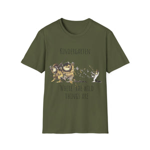 Mens Kindergarten Teacher Wild Thing T-Shirt