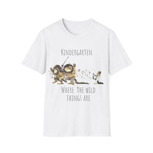Womens Kindergarten Teacher Wild Thing T-Shirt