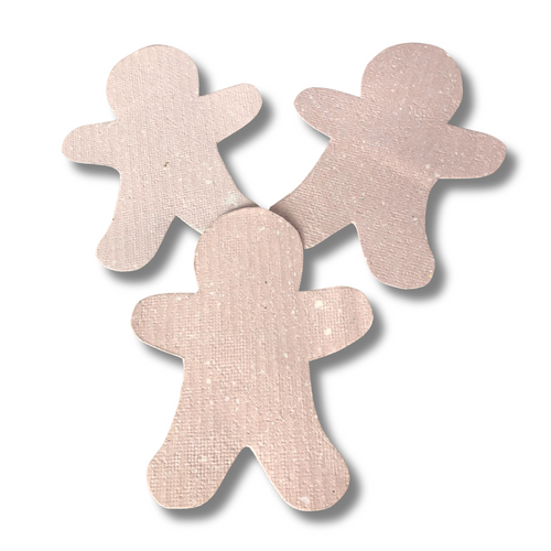 23x Handmade Paper Gingerbread Man Cut Outs