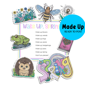 Wake Up, Spring! - Printed  Made Up Magnetic Board Song