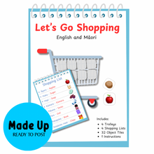 Load image into Gallery viewer, Let’s Go Shopping! - Te Reo Māori Memory Board Game