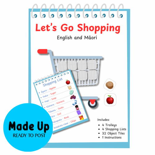 Let’s Go Shopping! - Te Reo Māori Memory Board Game