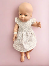 Load image into Gallery viewer, &quot;Lilly&quot; Patterned Doll Dress With Pockets - Handmade