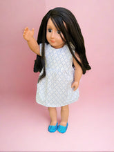 Load image into Gallery viewer, &quot;Lilly&quot; Patterned Doll Dress With Pockets - Handmade