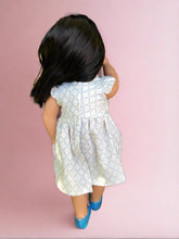 Load image into Gallery viewer, &quot;Lilly&quot; Patterned Doll Dress With Pockets - Handmade