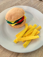 Load image into Gallery viewer, Burger and Fries - Felt Food