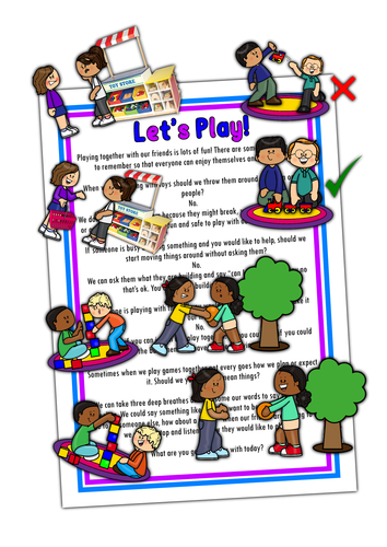 Let's Play! - Printable Board Story