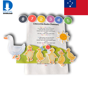 Lima Little Ducks (Samoan) - Printable Board Song