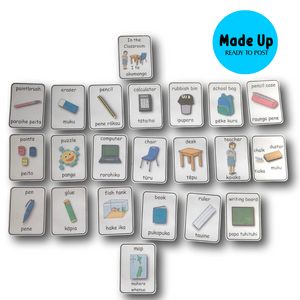 Māori In The Classroom - Flashcards or Mini Posters (Made Up and Ready To Post)