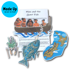 Māui and the Giant Fish - Magnetic Board Story - Printed and Made Up