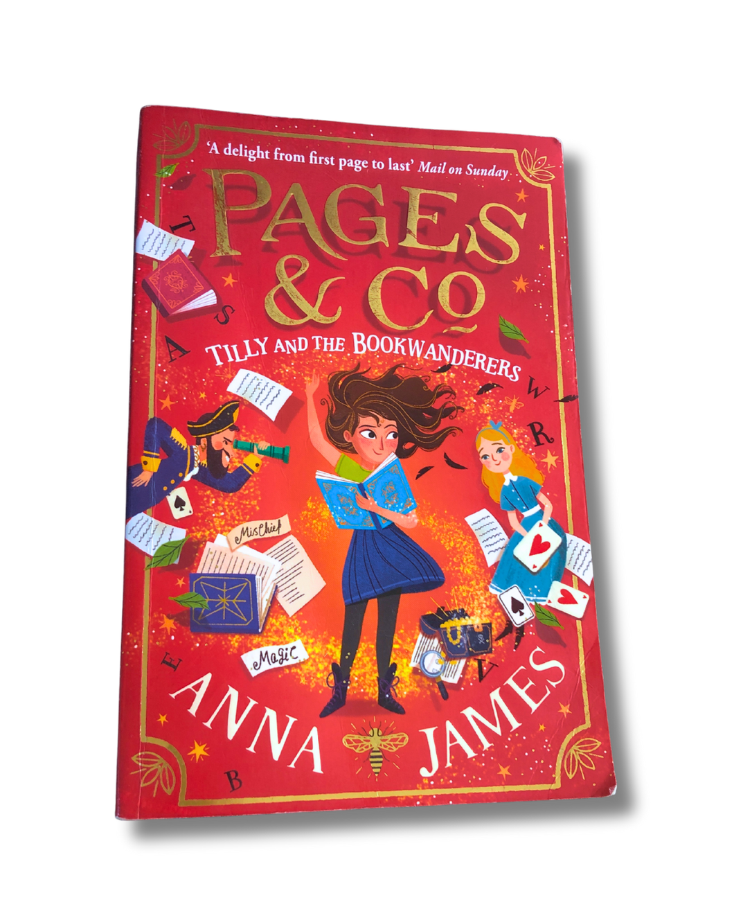 Book cover of 'Pages & Co' by Anna James on a white background