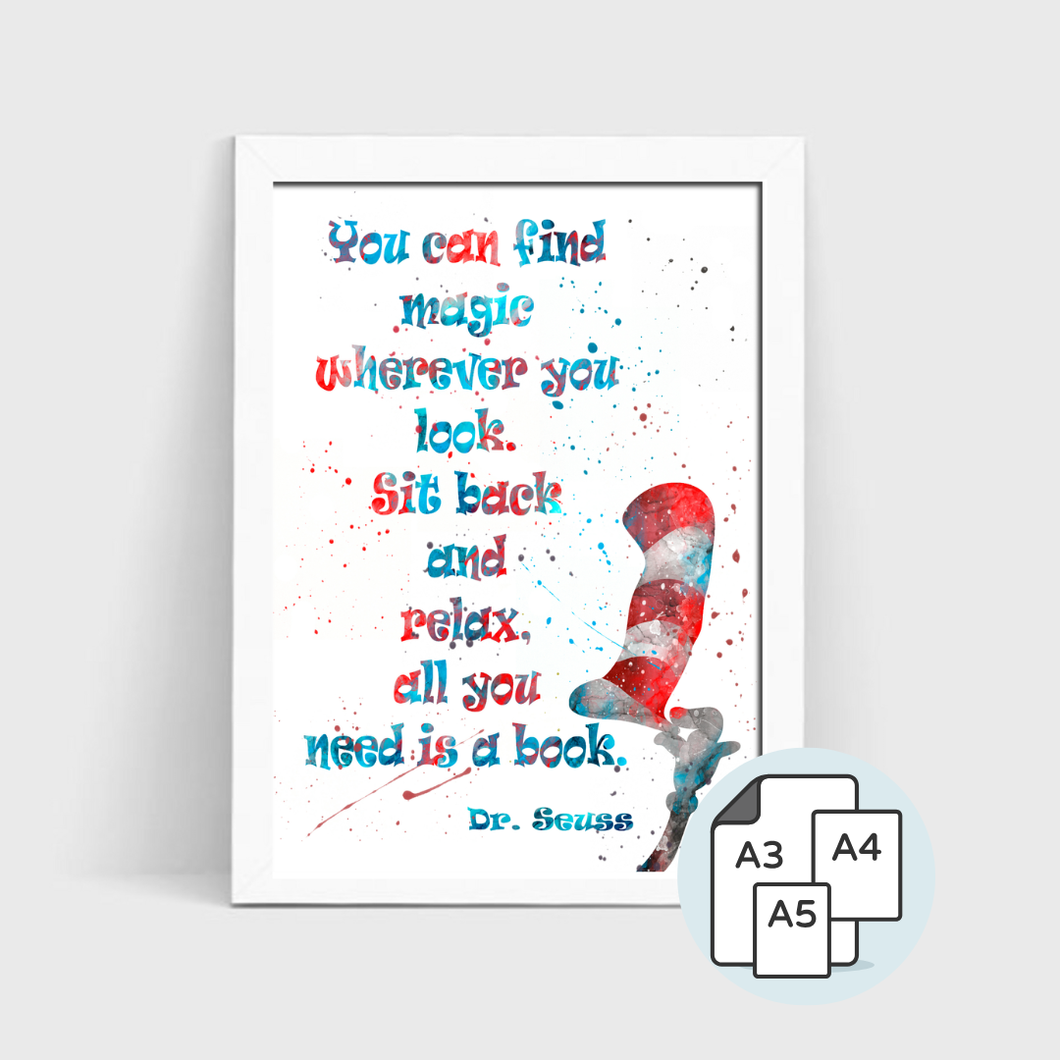 You Can Find Magic - Splash Art Print