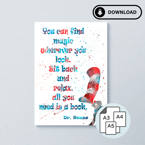 (Digital) You Can Find Magic - Splash Wall Print