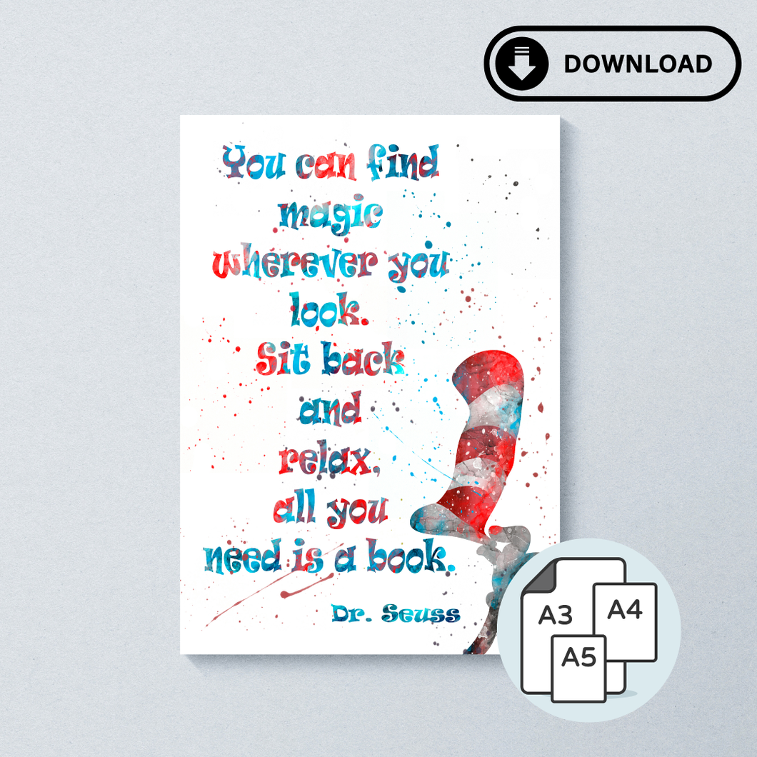 (Digital) You Can Find Magic - Splash Wall Print