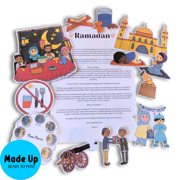 Ramadan - Printed and Made-Up Magnetic Board Story