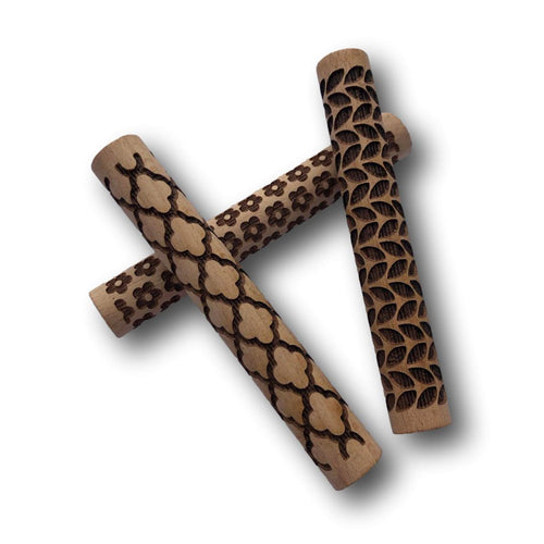 Embossed Wooden Rolling Pins