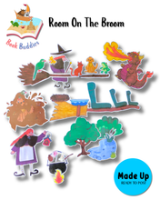 Load image into Gallery viewer, Room on the Broom Book Buddy. Available to purchase in New Zealand
