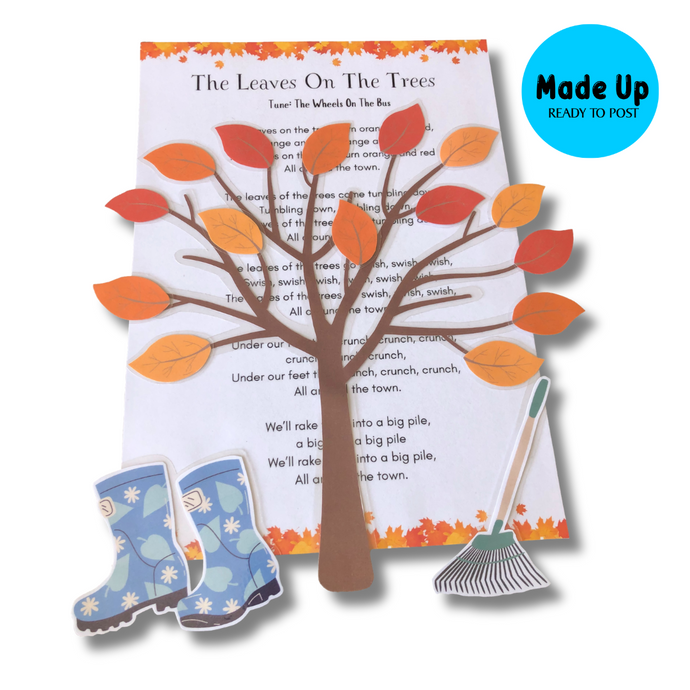 The Leaves Of The Trees - Printed and Made-Up Magnetic Board Song