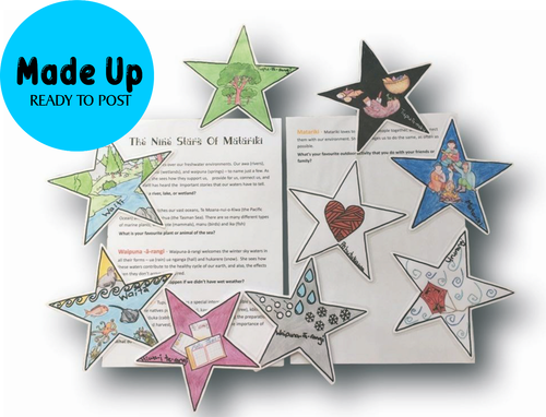 The Nine Stars Of Matariki - Printed Magnetic Board Story
