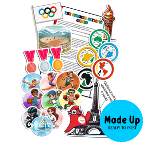 The Summer Olympics - Printed and Laminated Magnetic Board Story