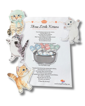 Load image into Gallery viewer, Three Little Kittens - Printable Magnetic Board Song