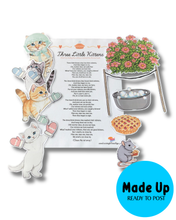 Load image into Gallery viewer, Three Little Kittens - Printed and Made-Up Magnetic Board Song