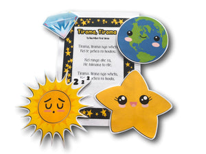 Twinkle, Twinkle Little Star and Tirama, Tirama Nga Whetu - Printable Board Song