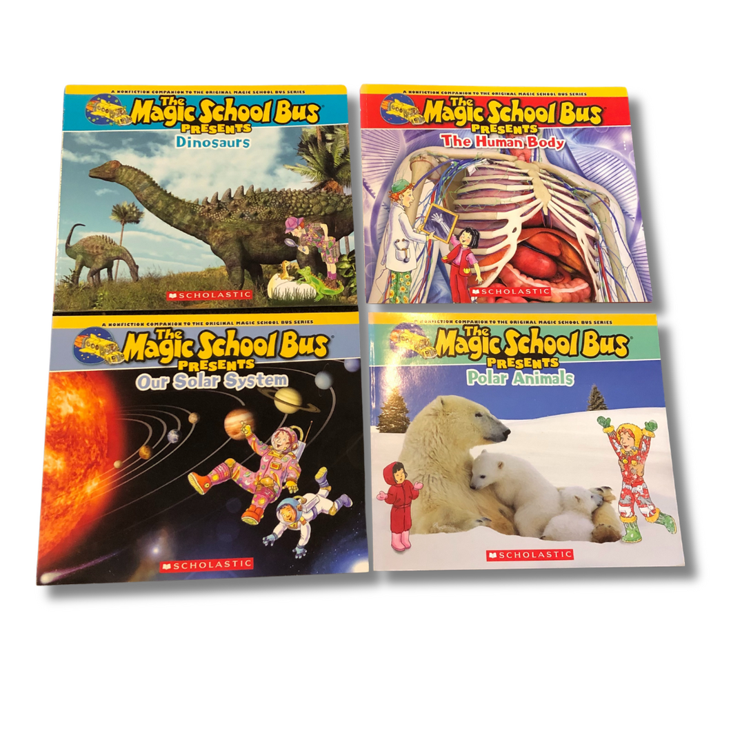 The Magic School Bus - Non Fiction Series - Solar System, Dinosaurs, The Human Body and Polar Animals