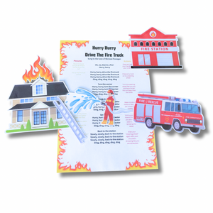 Hurry Hurry Drive The Fire Truck - Printable Board Song