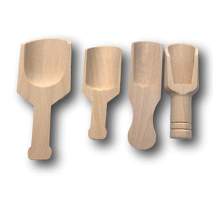 Mini Wooden Scoop Set